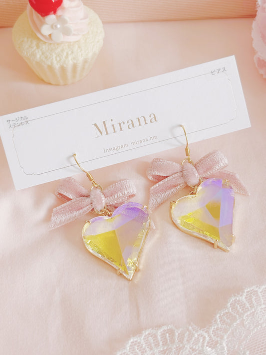 日本手工—水晶心心蝴蝶結