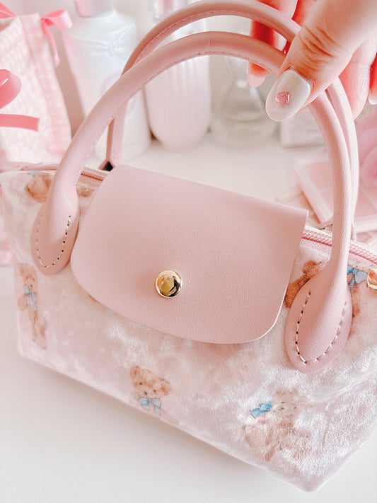 柔粉甜美-可愛小手袋