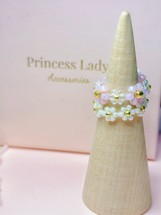 日本串珠戒指-對裝