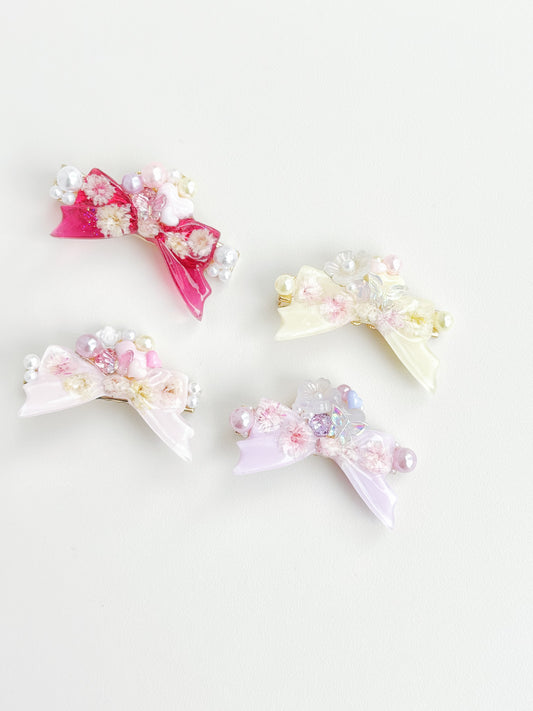 PL 押花日本工藝髮夾