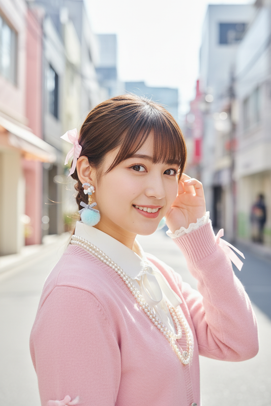 日本手工-熱銷款可愛小兔耳毛茸耳環