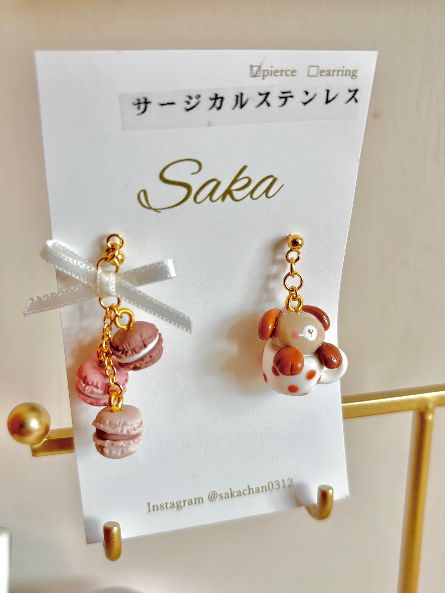 SAKA甜品玩味耳環