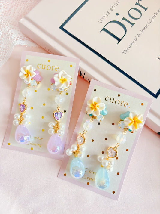 夏日渡假風水滴耳環