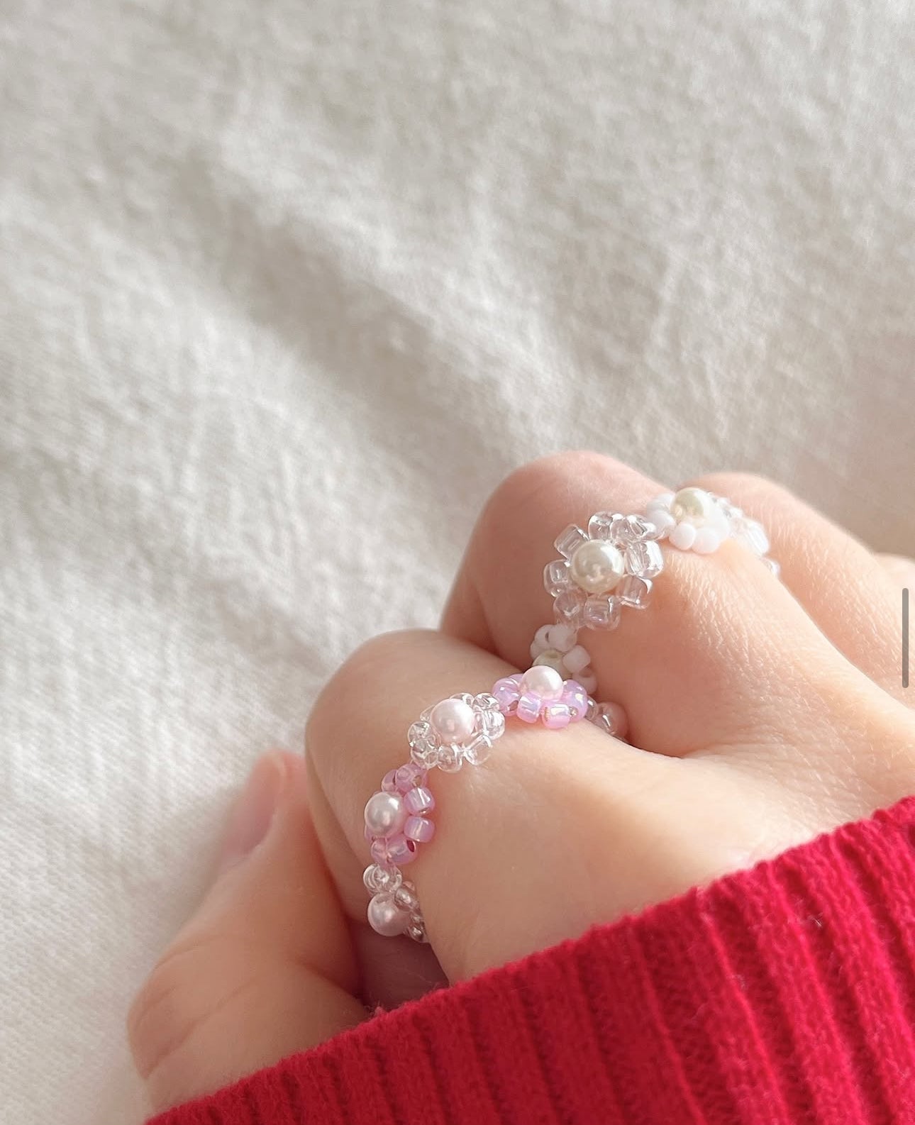 日本串珠戒指-對裝