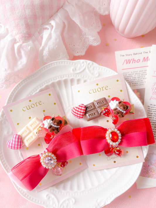 朱古力🍫熊啤啤髮夾