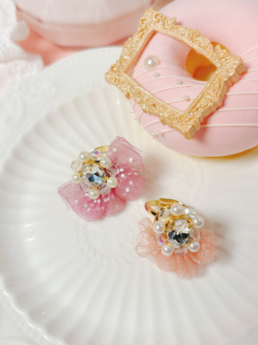 日系小薄紗戒指