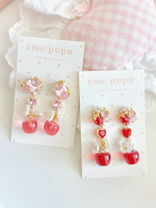 可愛小蘋果耳環