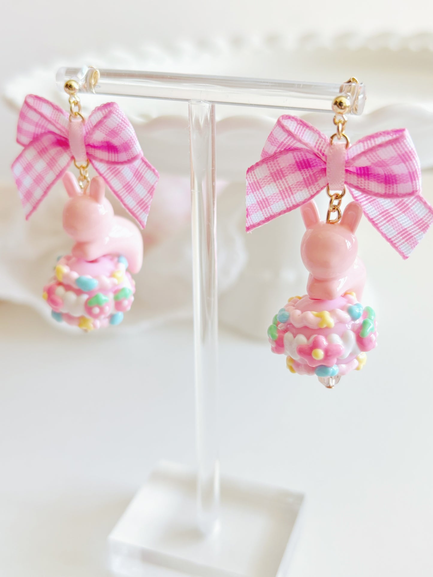 兔仔糖果耳環