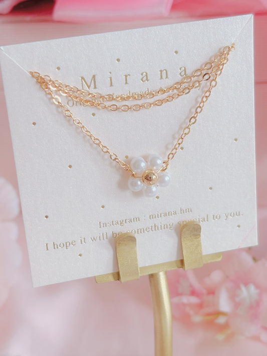 日本手工—花花頸鍊