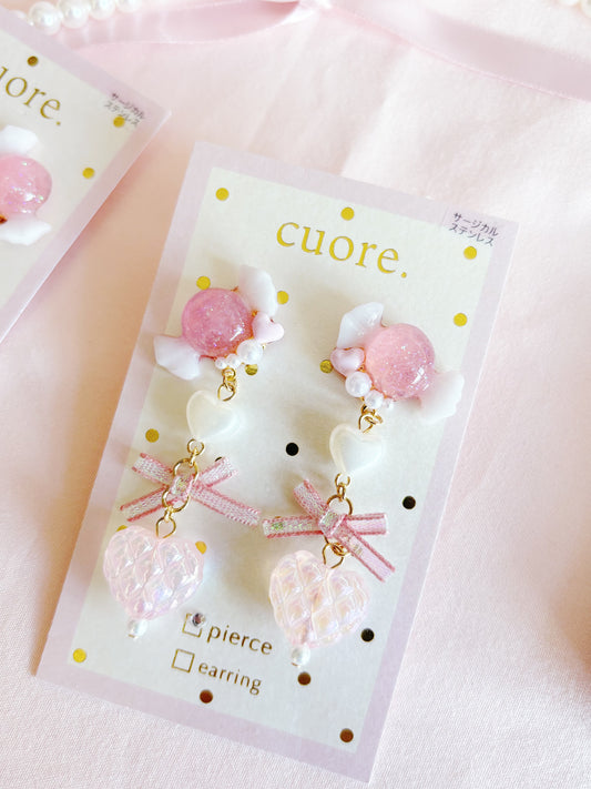 糖果心心耳針/耳夾