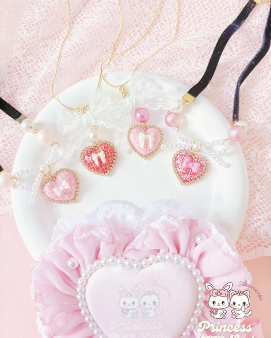 日系手繪心心🤍蕾絲頸鏈