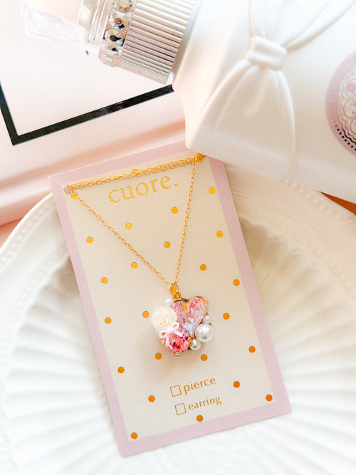 Cuore | 水晶花花頸鏈