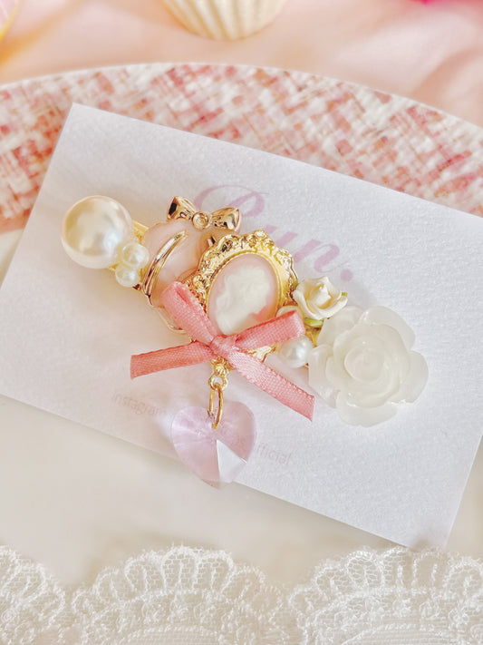 日本手工—復古女神水晶髮夾