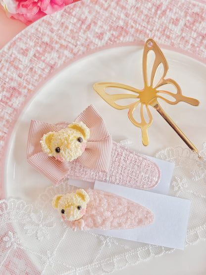 日本手工—小熊髮夾