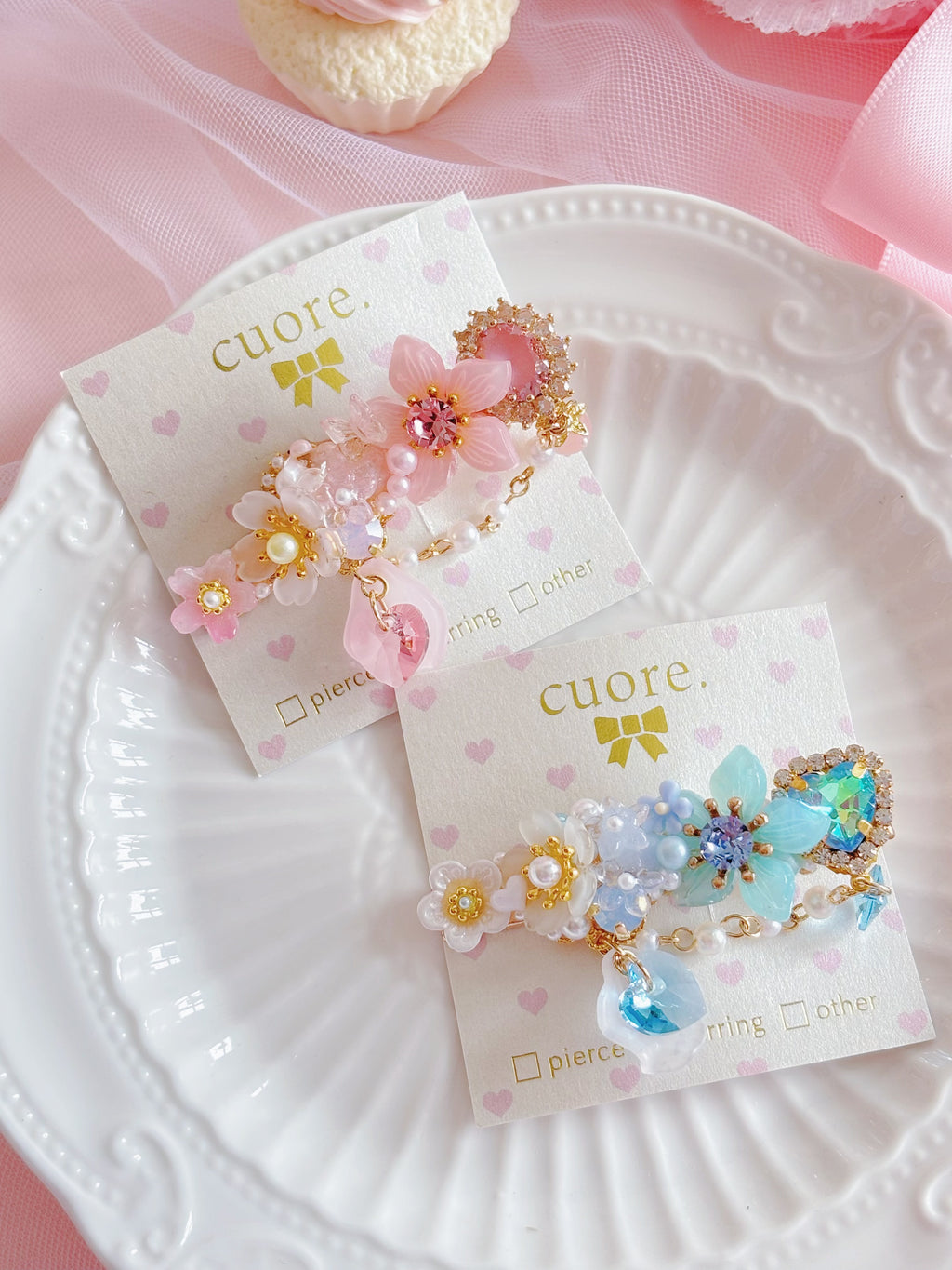 日本手工｜Cuore立體繁花髮夾