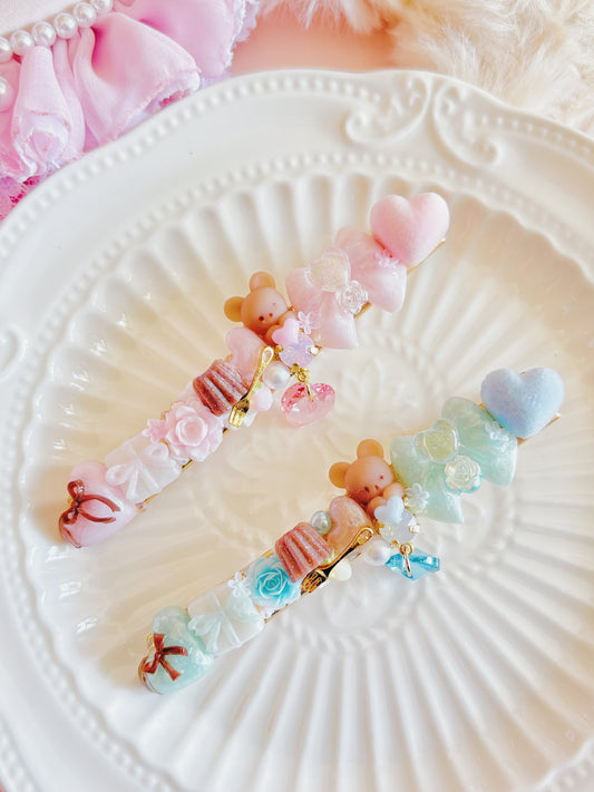 日本手工—Cuore可愛甜美愛心髮夾