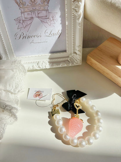 可愛公主大人草莓手鏈