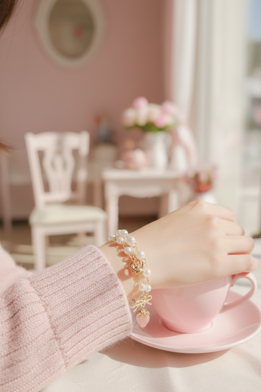 雙層甜美珍珠手鏈
