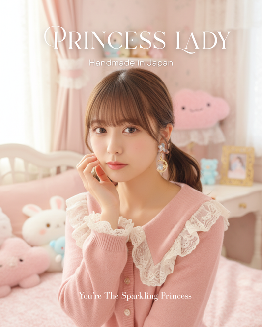 日本手工—可愛口水肩小熊耳環