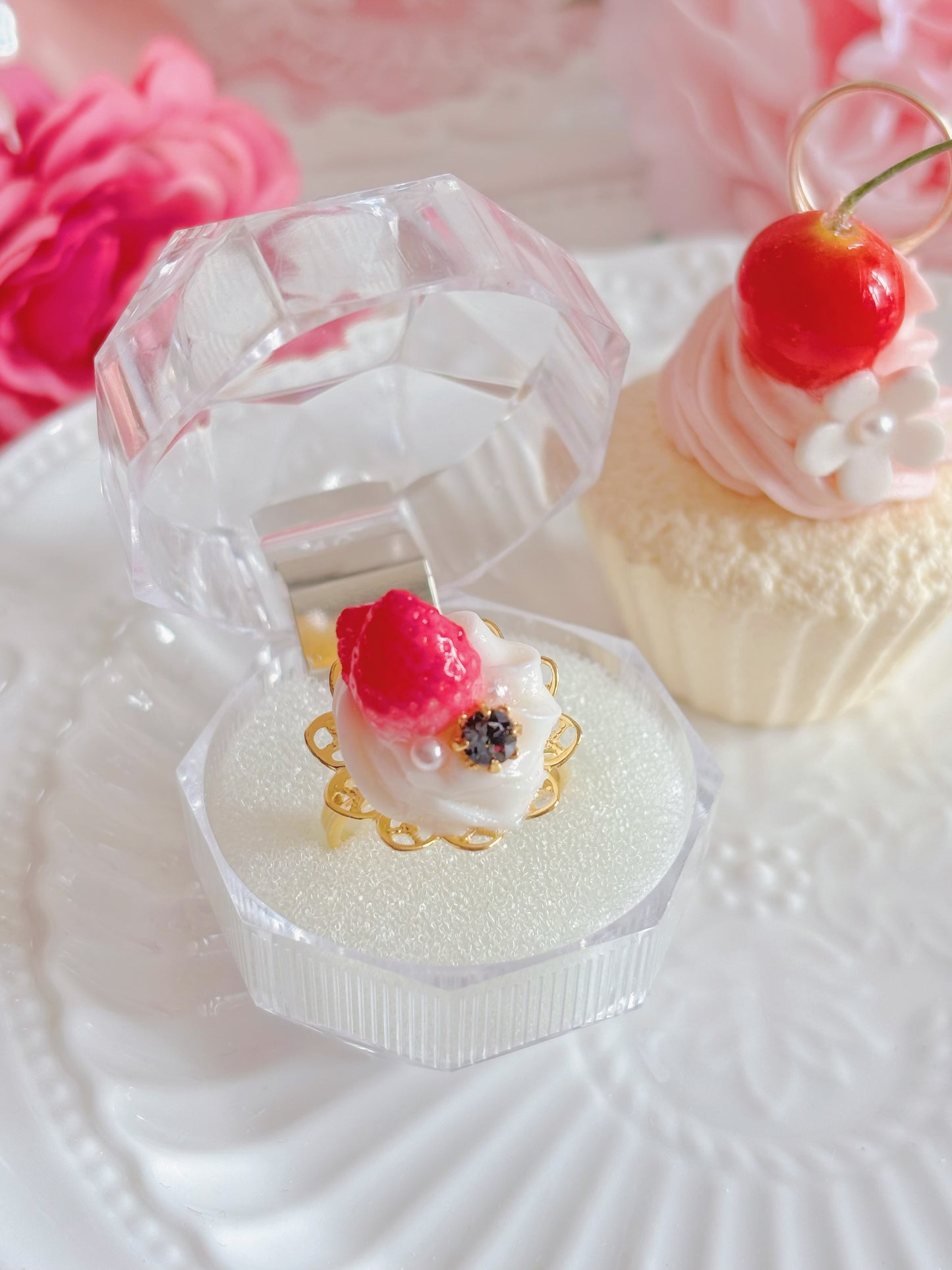 日本手工-可愛忌廉戒指