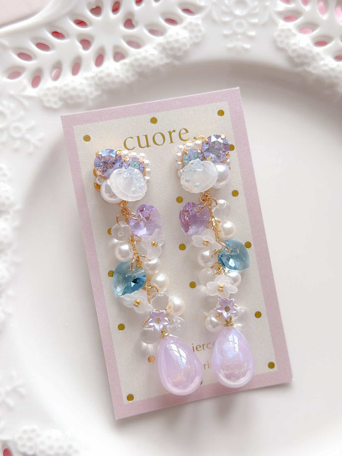 Cuore獨家｜幻彩仙子水晶耳環