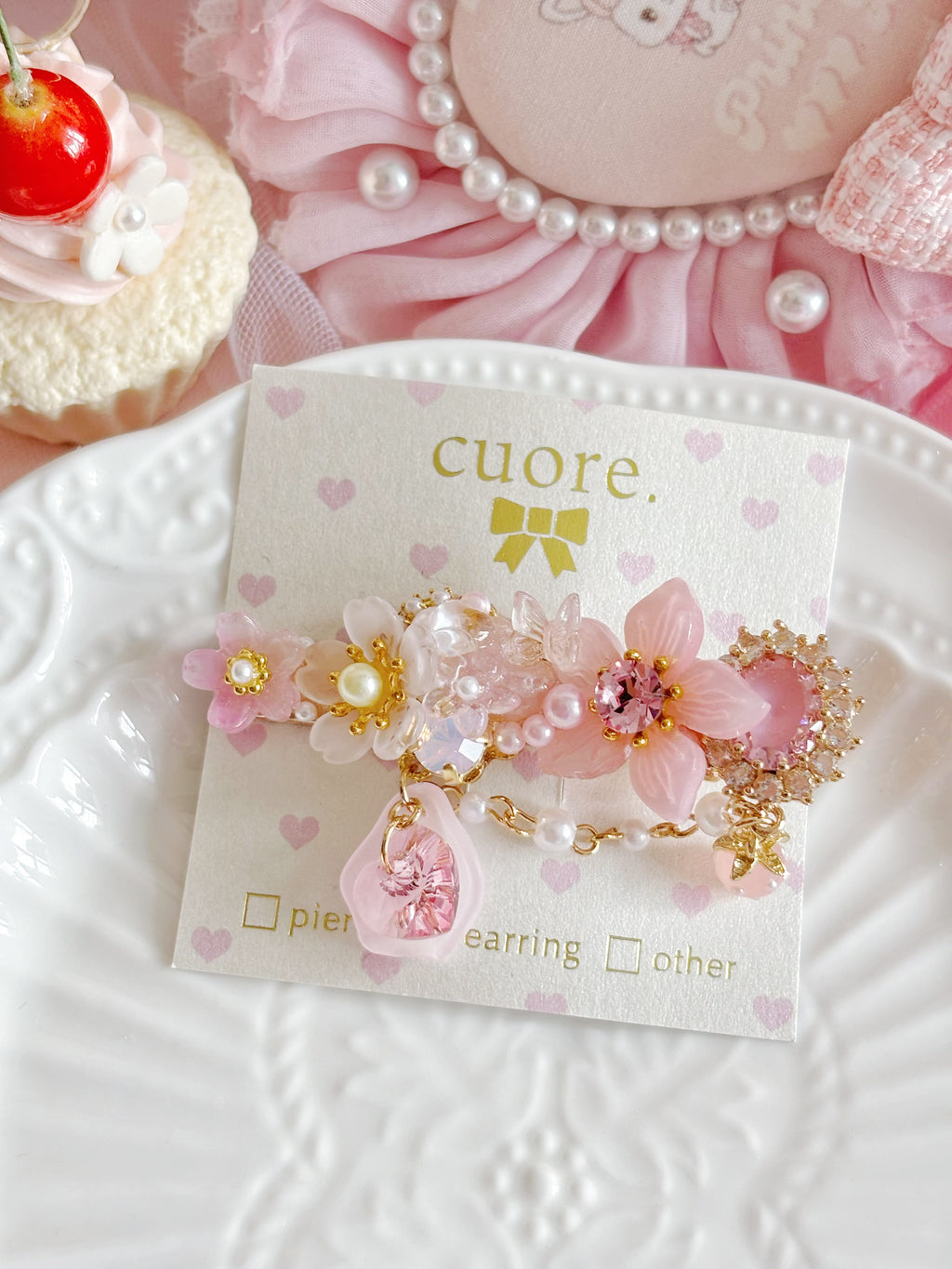 日本手工｜Cuore立體繁花髮夾