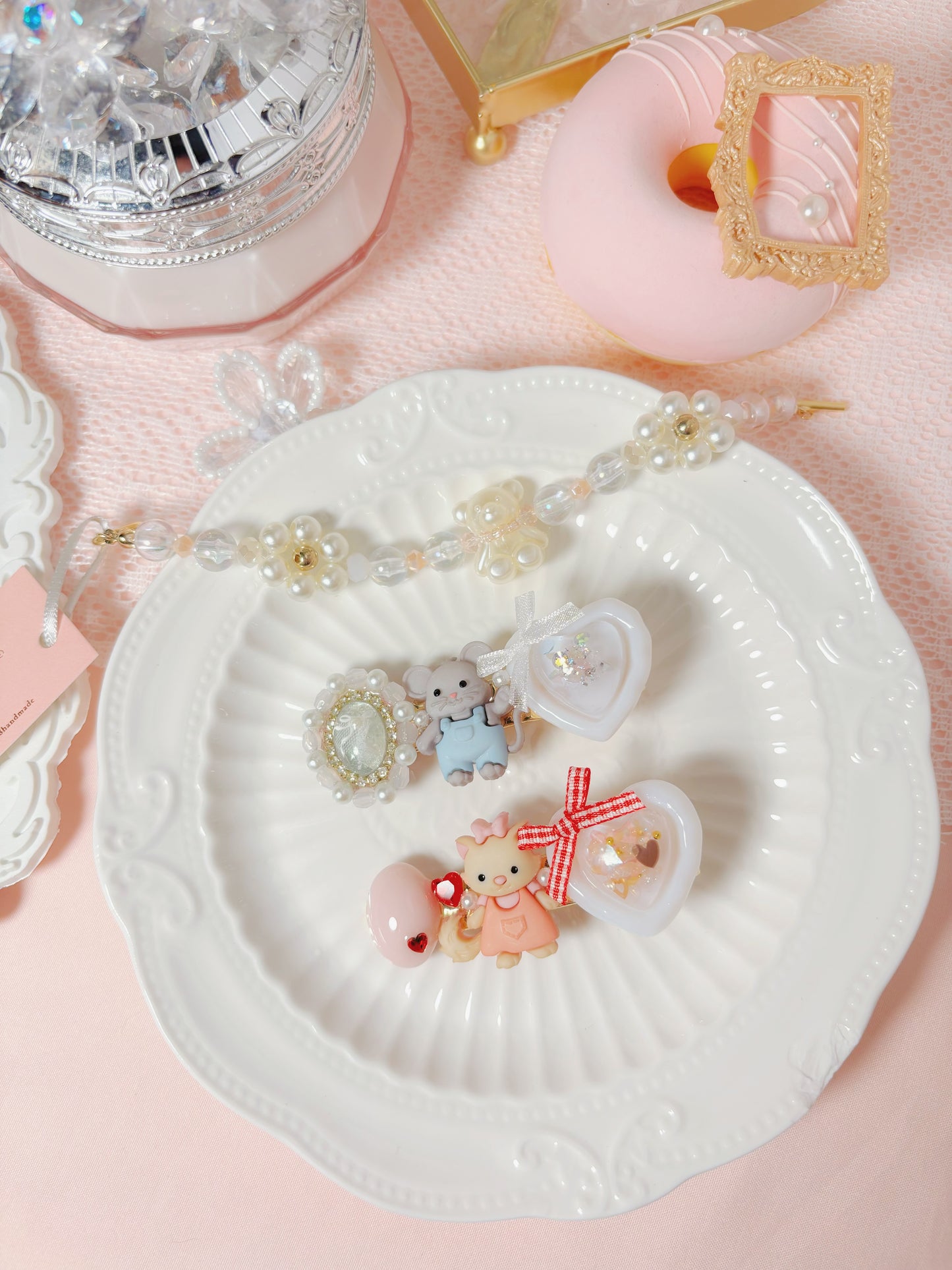 小貓喵小老鼠可愛小髮夾