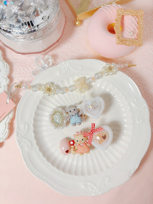 小貓喵小老鼠可愛小髮夾