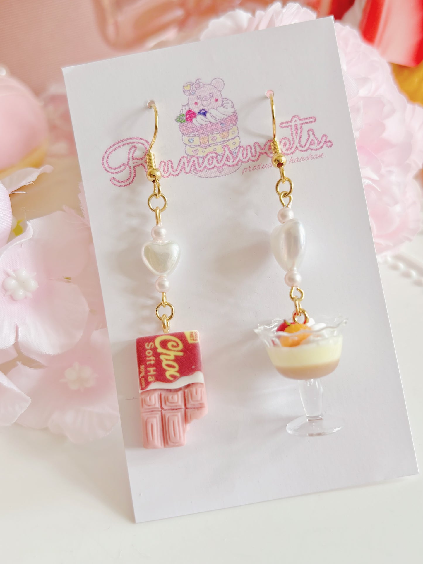 日本手工-甜品造型耳環