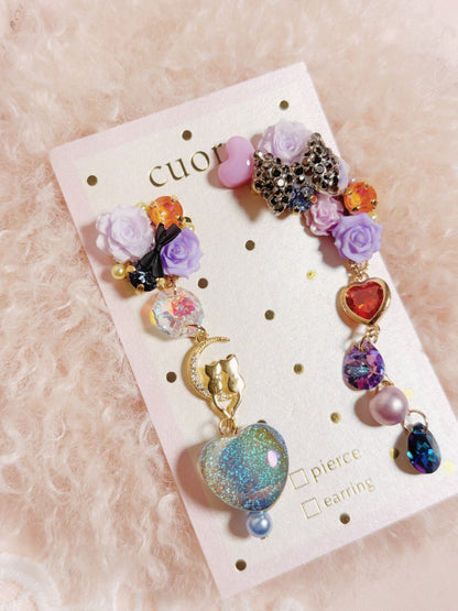 日本手作-萬聖節款式 (耳針+耳骨夾)