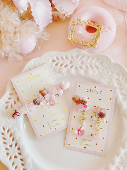 日本手工—Cuore可愛甜美愛心髮夾