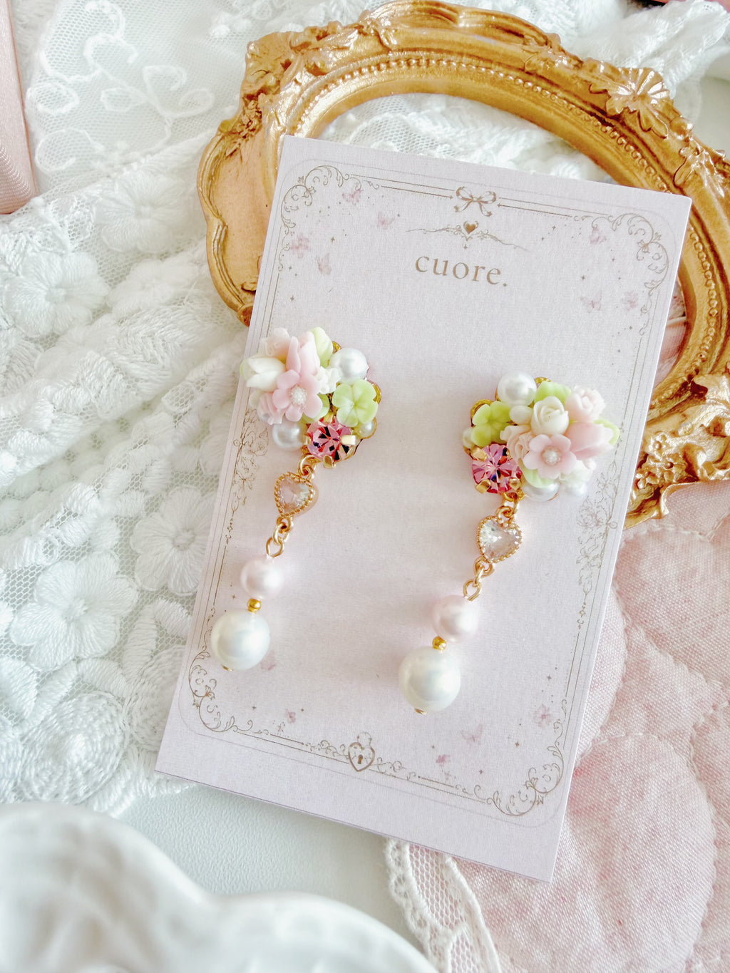 Cuore | 綠野仙踪：微光花簇之鑰耳環