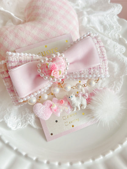 日本手工—香港限定可愛貓咪毛毛髮夾