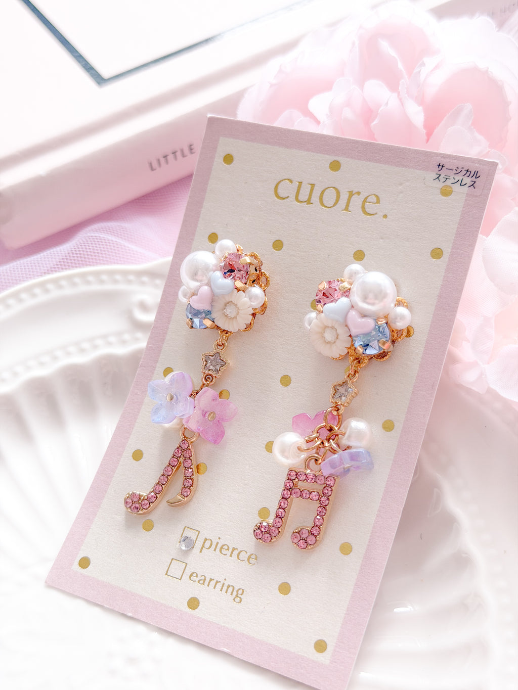Cuore獨家｜音樂櫻花珍珠耳環