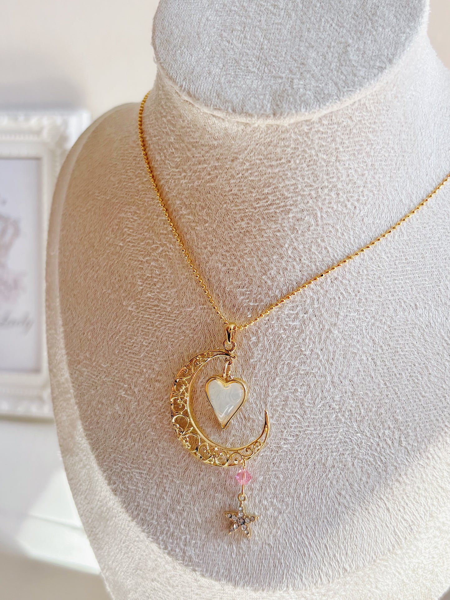 璀璨月亮星光頸鍊