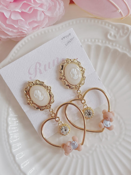 日本手工—日式復古小熊耳夾