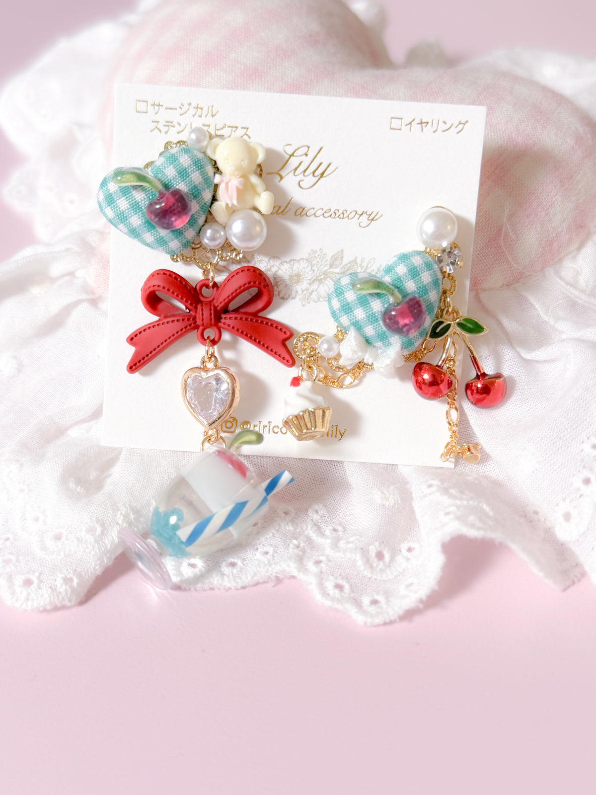 日本手工｜Lily 夏日梳打汽水耳環