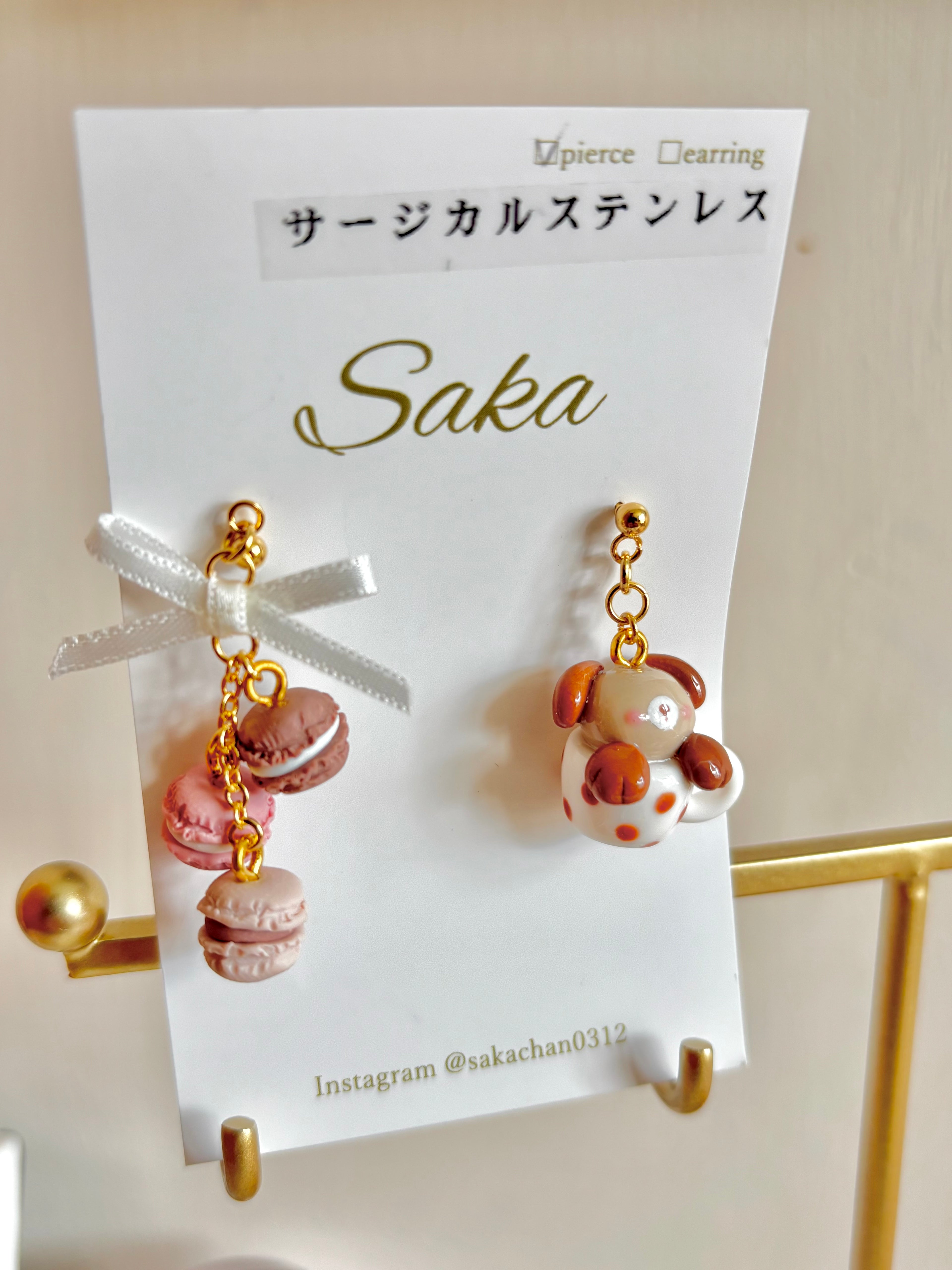 SAKA甜品玩味耳環
