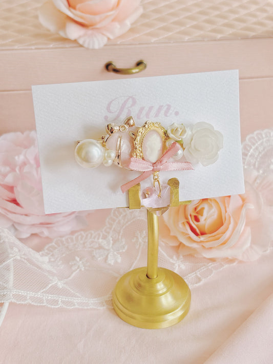 日本手工—復古女神水晶髮夾