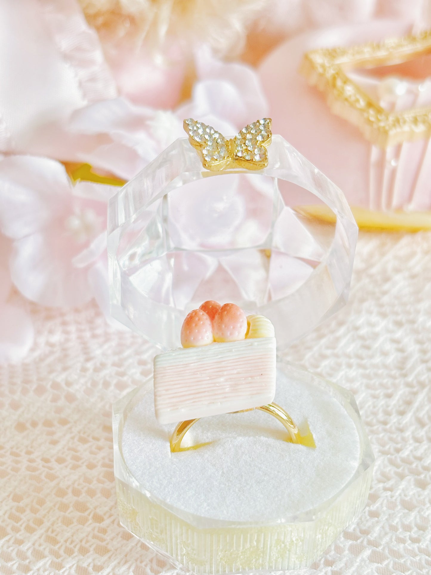 日本手工—草莓蛋糕戒指