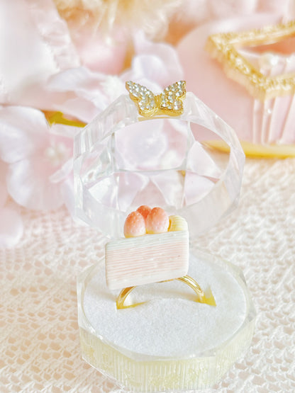 日本手工—草莓蛋糕戒指