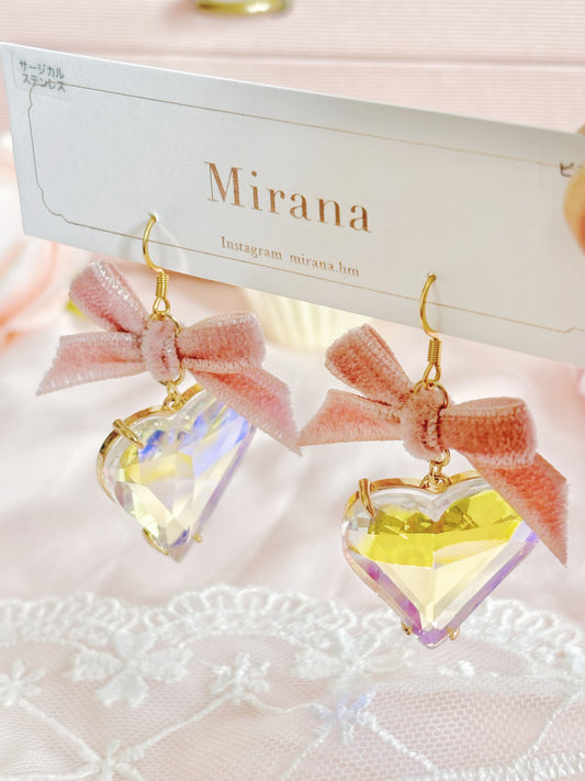 日本手工—水晶心心蝴蝶結