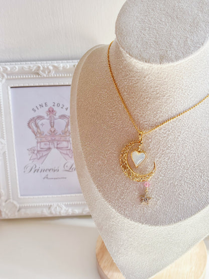 璀璨月亮星光頸鍊