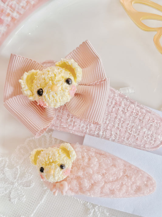 日本手工—小熊髮夾