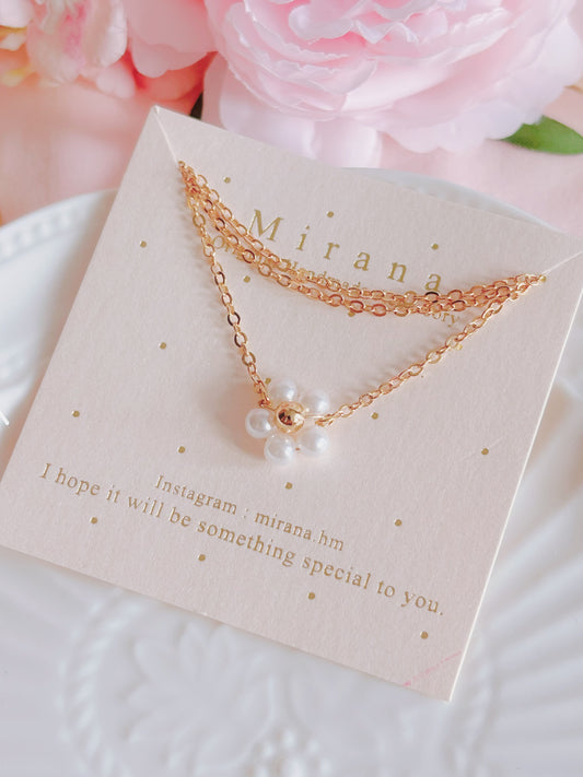 日本手工—花花頸鍊