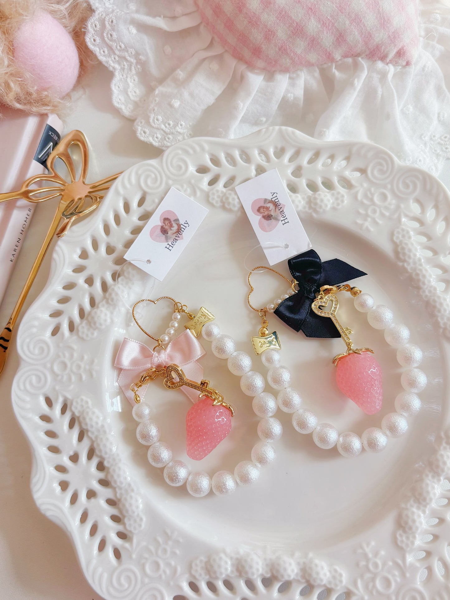 可愛公主大人草莓手鏈