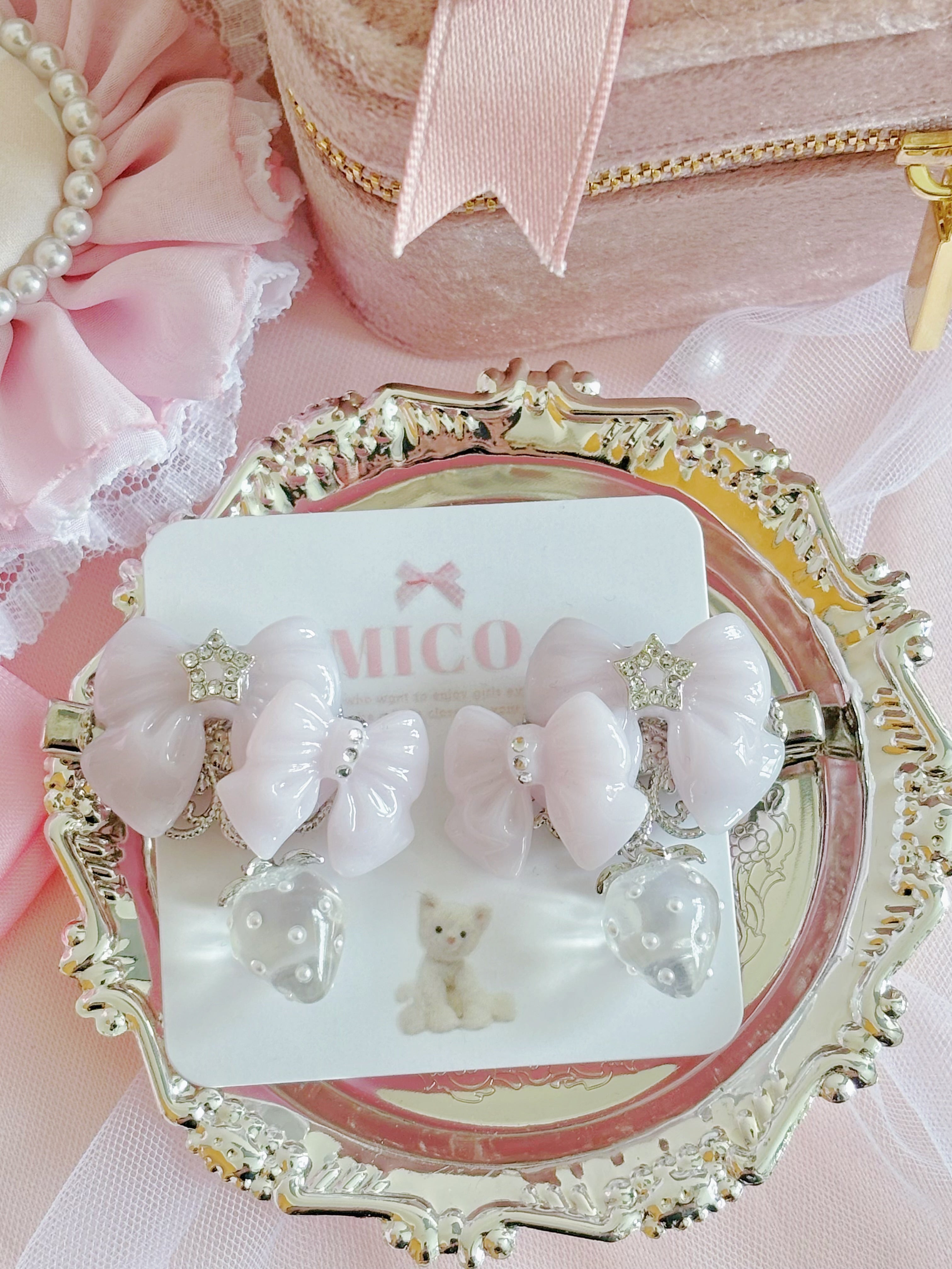 日本手工—MICO可愛蝴蝶結髮夾