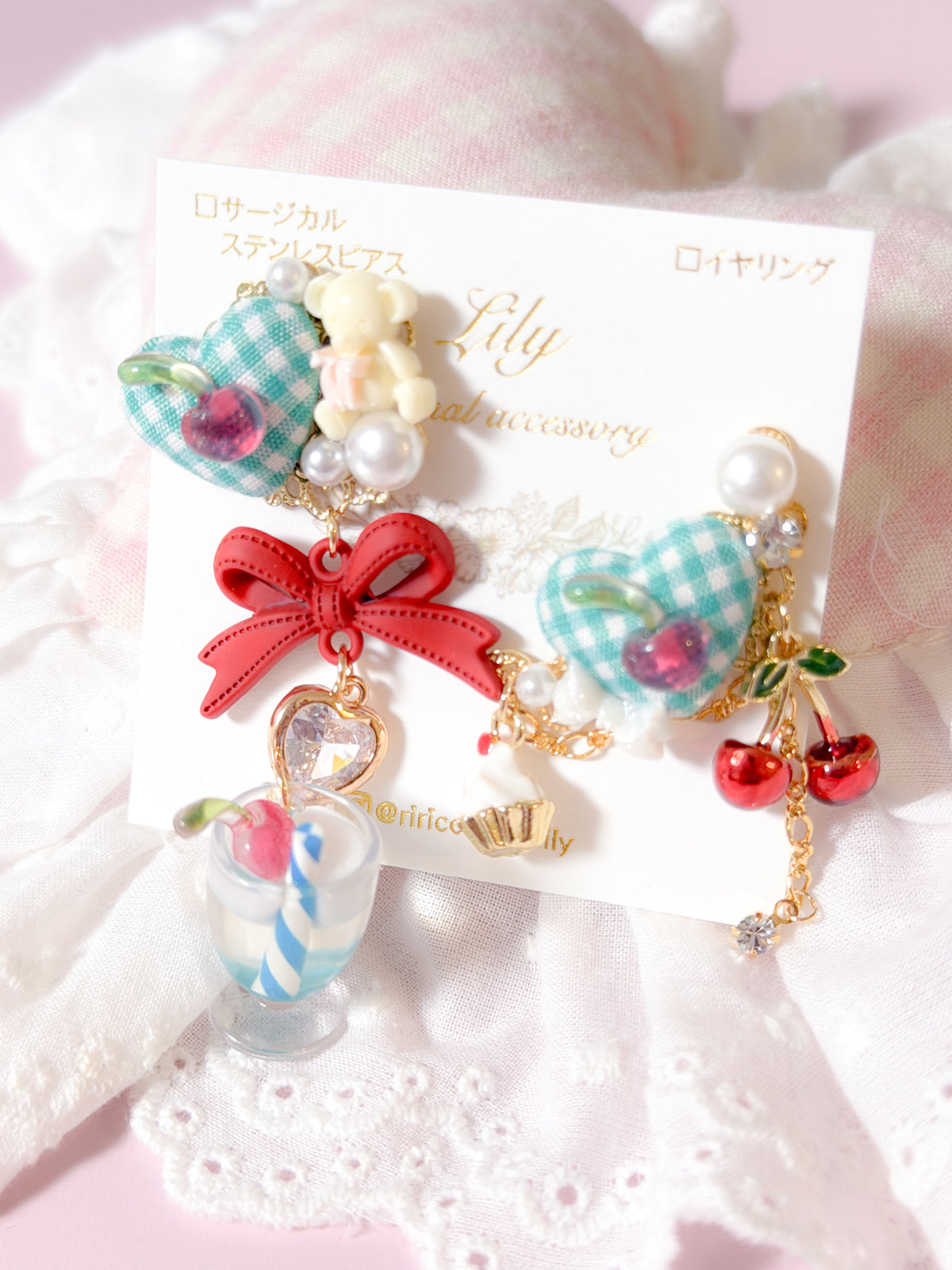 日本手工｜Lily 夏日梳打汽水耳環
