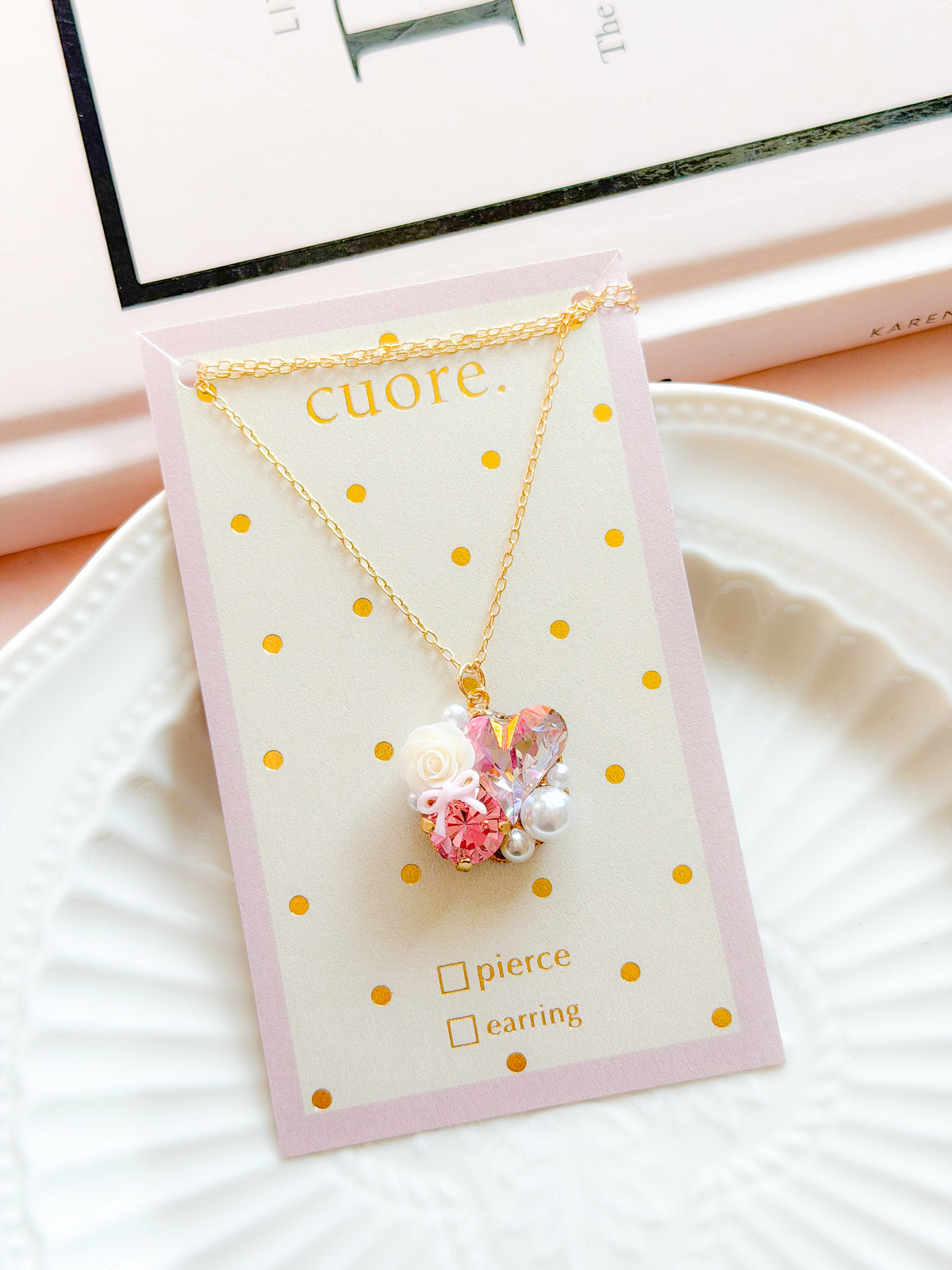 Cuore | 水晶花花頸鏈