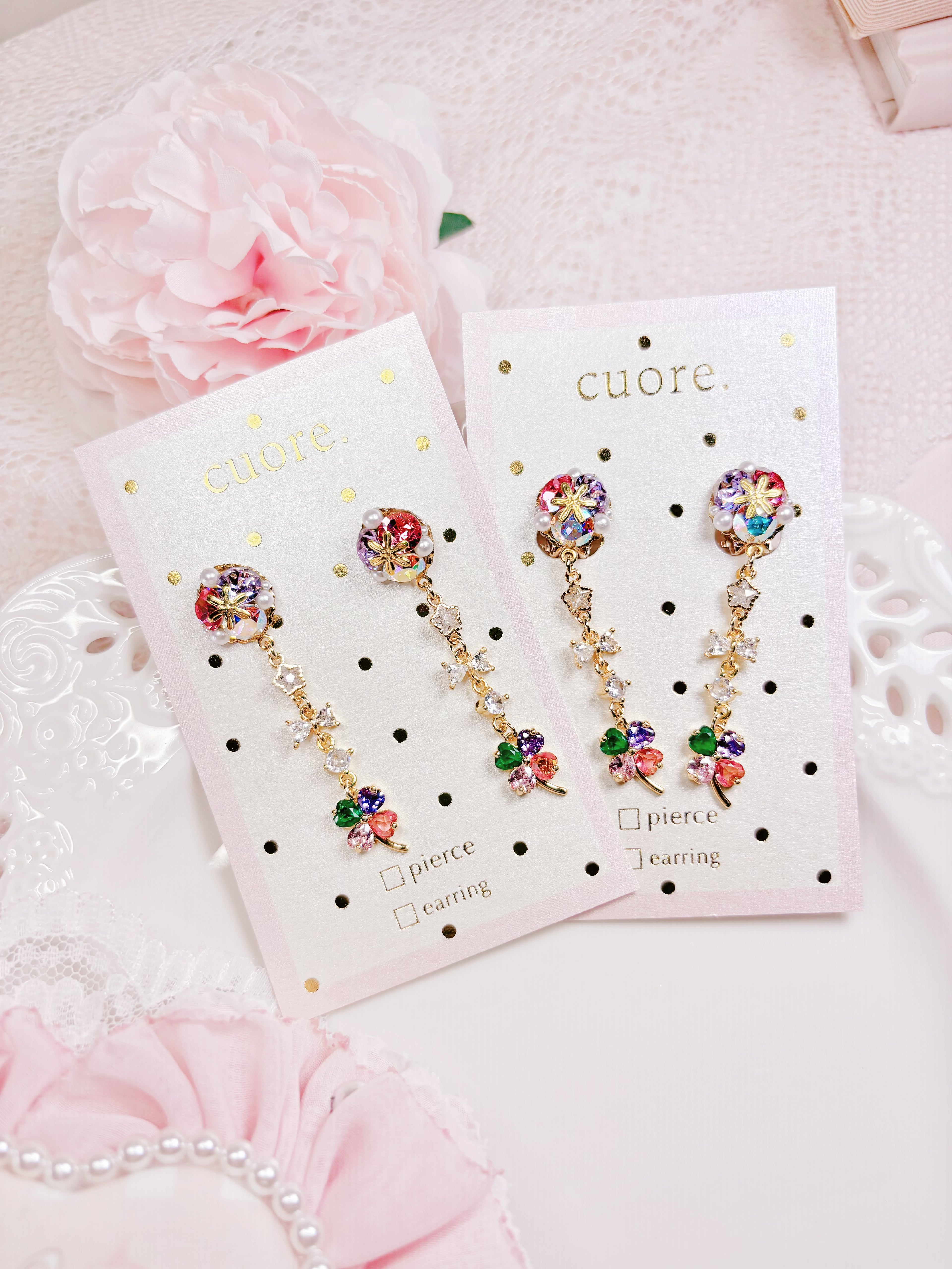 四葉草幸運耳針/耳夾